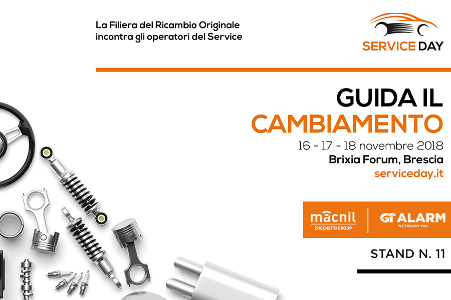 MACNIL GT ALARM PROTAGONISTI DEL SERVICE DAY DI BRESCIA IL 16|17|18 NOVEMBRE