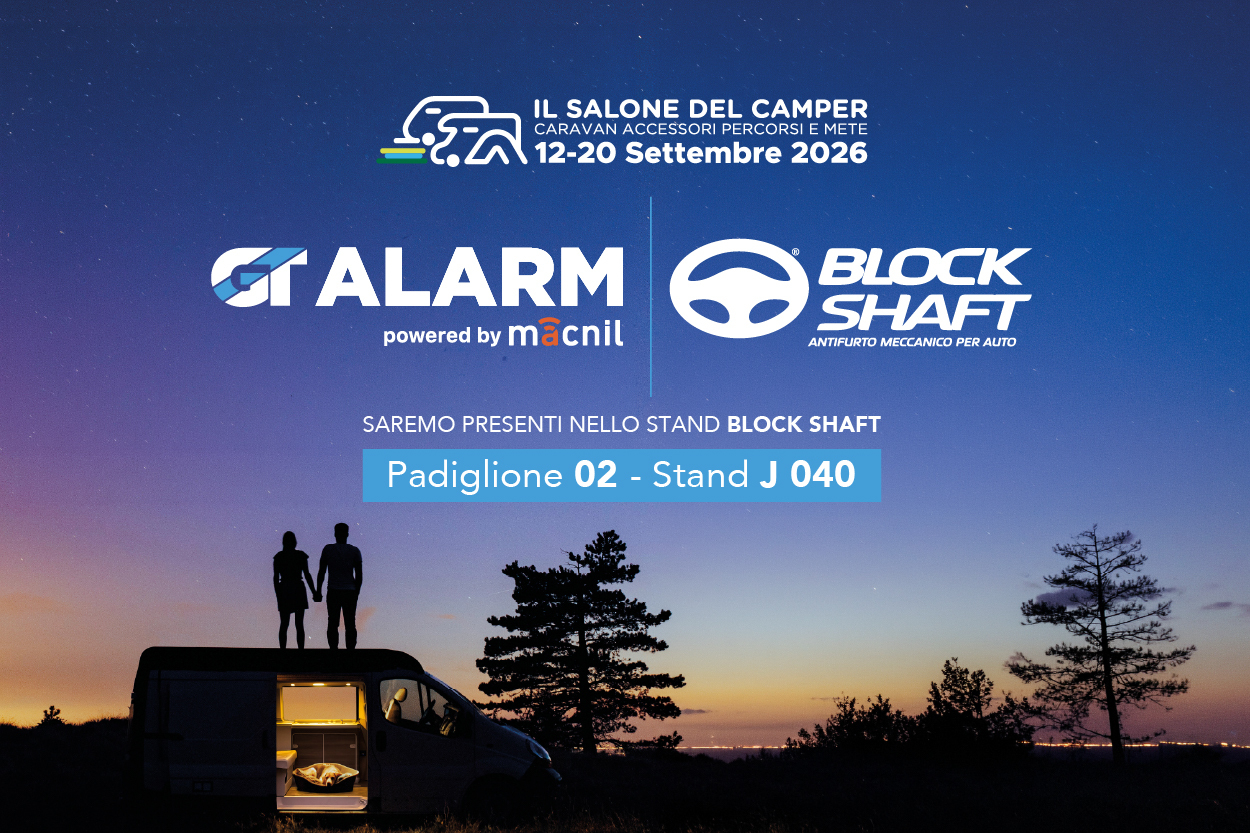 Antifurto per camper: GT ALARM al Salone del Camper